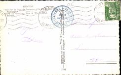 CPA Menton vue sur la Baie de Garavan et la Frontiere Italienne 