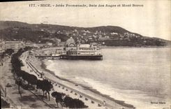 CPA Nice Jetee Promenade Baie des Anges et Mont Boron 