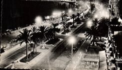 CPA Nice le Promenade des Anglais Effet de nuit 