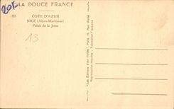 CPA Cote d'Azur Nice Alpes Maritimes Palais de la Jetee 