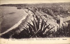 CPA Nice Panorama pris du Chateau 