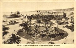 CPA Nice le Palais de la Jetee et les Jardins du Roi Albert Ier 