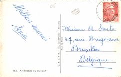 CPA Antibes vu du Cap 