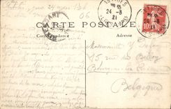 CPA Cap d'Antibes les Roches Pointues a la Villa Eilen Roch