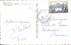 CPA Nice A M vue generale sur le Port et le Mont Boron 
