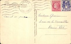 CPA Cannes Alpes Maritimes coucher de Soleil sur le Port 