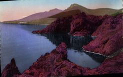 CPA La Cote d'Azur la Route de la corniche d'or les rochers du Trayas le Pic Aurele et le Cap Roux 