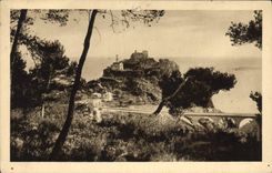 CPA Excursion de la Grande Corniche Eze Epoque Sarrazine 