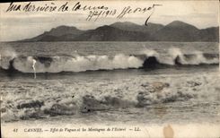 CPA Cannes Effet de Vagues et les Montagnes de l'Esterel 