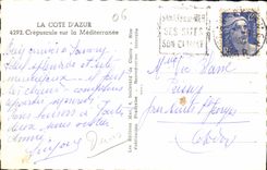 CPA La Cote d'Azur Crepuscule sur la Mediterranee 