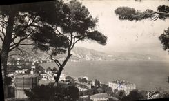 CPA Les Bords de la Riviere Menton Vue panoramique prise du Cap Martin 
