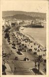 CPA Cote d'Azur Nice Vue d'Ensemble de la Promenade 