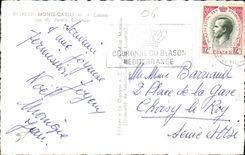 CPA Monte Carlo et le Casino vus du Jardin Exotique 