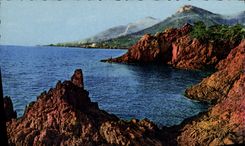 CPA La Corniche d'Or Les Rochers rouges de l'Esterel 