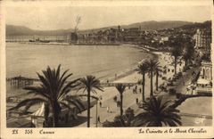 CPA Cannes La Croisette et le Mont Chevalier 