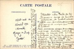 CPA Les Gorges du Loup A M Les Cascades petrifiantes et le Saut du Loup 