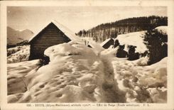 CPA Beuil Alpes Maritimes Effet de Neige 