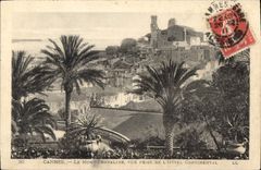 CPA Cannes le Mont Chevalier vue prise de l'Hotel Continental 