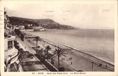 CPA Nice Quai des Etats Unis Le Mont Boron 