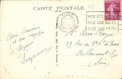 CPA Nice Quai des Etats Unis Le Mont Boron 