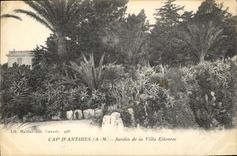 CPA Cap d'Antibes A M Jardin de la Villa Eilenroc 