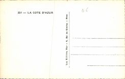 CPA La Cote d'Azur 