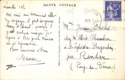 CPA Menton la Vieille Ville Bateau