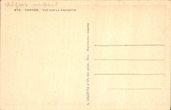 CPA Cannes Vue sur la Croisette 