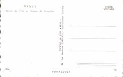 CPA Nancy Hotel de Ville et Statue de Stanislas 