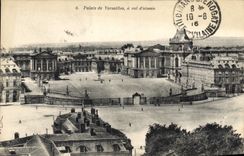 CPA Palais de Versailles a vol d'oiseau 