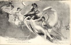 CPA Nancy Le Grand Salon de l'Hotel de Ville Un fragment du Plafond peint par Morot 