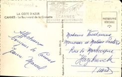 CPA La Cote d'Azur Cannes Le Boulevard de la Croisette 