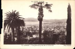 CPA La Cote d'Azur Cannes Vue generale prise de la Californie 