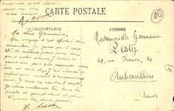 CPA Menton Frontiere Franco Italienne Les Roches rouges 