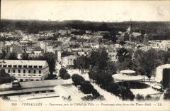 CPA Versailles Panorama pris de l'Hotel de Ville 