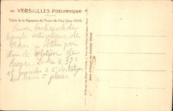 CPA Versailles Pittoresque Table de la Signature du Traite de Paix Juin 1919 