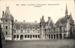 CPA Blois Le Chateau Cour interieur facade Louis XII et Chapelle 