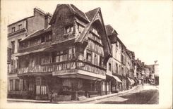 CPA Lisieux Vieilles Maisons de la Grande Rue 