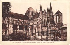 CPA Lisieux Abside de la Cathedrale St Pierre 