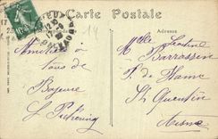 CPA Tapiserrie de la Reine Mathilde Bayeux la bataille s'engage