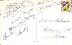 CPA Falaise vue d'ensemble du Chateau 