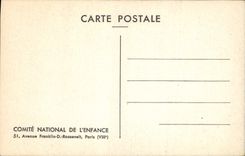 CPA Greuze l'Oiseau Mort Comite National de l'Enfance 