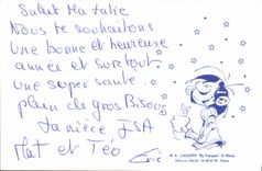 CPA Bonne Annee Envoi express pour voeux geants 