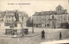 CPA Caen La Place Saint Sauveur 