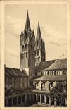CPA Le Pays Normand Caen Lycee Malherbe anc Abbaye aux Hommes Cour du cloitre et tours de St Etienne