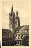 CPA Le Pays Normand Caen Lycee Malherbe anc Abbaye aux Hommes Cour du cloitre et tours de St Etienne