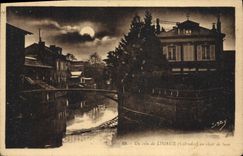 CPA Un coin de Lisieux Calvados au clair de lune