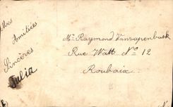 CPA Souvenir Fleuri Femme Fleurs