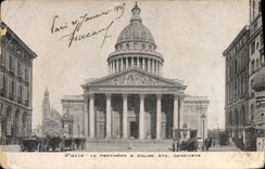 CPA Paris le Pantheon & Eglise Ste Genevieve 