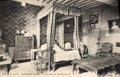 CPA Talcy L et C Interieur du Chateau La Chambre du Roi Charles IX 